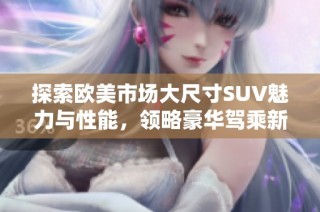 探索欧美市场大尺寸SUV魅力与性能，领略豪华驾乘新体验