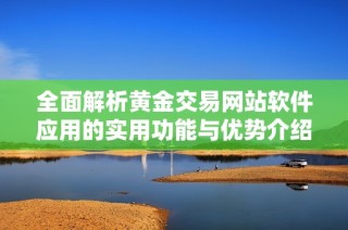 全面解析黄金交易网站软件应用的实用功能与优势介绍