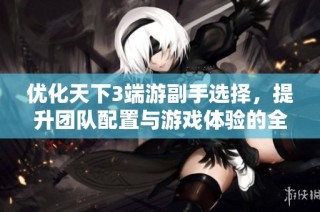 优化天下3端游副手选择，提升团队配置与游戏体验的全面攻略分享