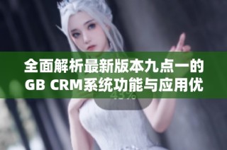全面解析最新版本九点一的GB CRM系统功能与应用优势