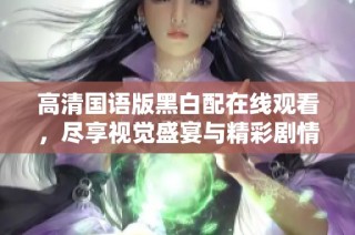 高清国语版黑白配在线观看，尽享视觉盛宴与精彩剧情