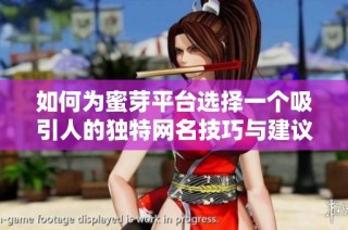 如何为蜜芽平台选择一个吸引人的独特网名技巧与建议