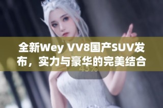 全新Wey VV8国产SUV发布，实力与豪华的完美结合