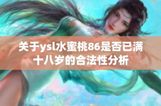 关于ysl水蜜桃86是否已满十八岁的合法性分析