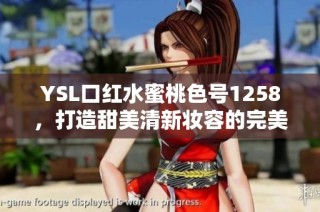 YSL口红水蜜桃色号1258，打造甜美清新妆容的完美选择
