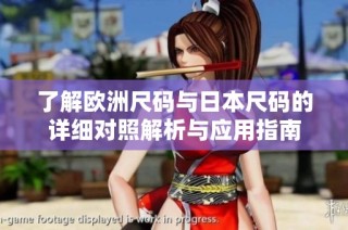 了解欧洲尺码与日本尺码的详细对照解析与应用指南
