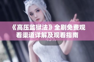 《高压监狱法》全剧免费观看渠道详解及观看指南
