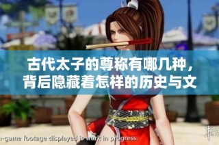 古代太子的尊称有哪几种，背后隐藏着怎样的历史与文化解析
