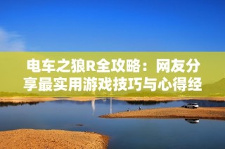 电车之狼R全攻略：网友分享最实用游戏技巧与心得经验总结