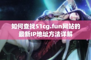 如何查找51cg.fun网站的最新IP地址方法详解