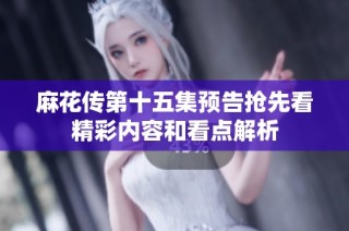 麻花传第十五集预告抢先看精彩内容和看点解析