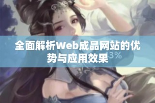 全面解析Web成品网站的优势与应用效果