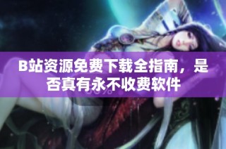B站资源免费下载全指南，是否真有永不收费软件