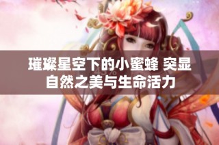 璀璨星空下的小蜜蜂 突显自然之美与生命活力