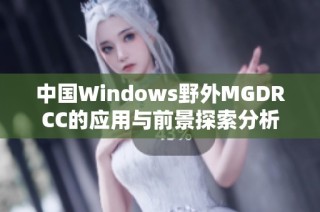 中国Windows野外MGDRCC的应用与前景探索分析