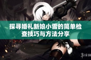 探寻婚礼新娘小雪的简单检查技巧与方法分享