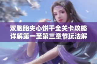 双胞胎夹心饼干全关卡攻略详解第一至第三章节玩法解析