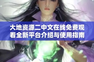 大地资源二中文在线免费观看全新平台介绍与使用指南