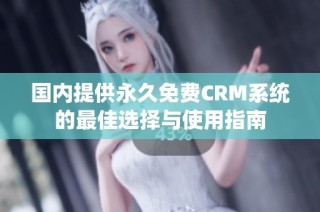 国内提供永久免费CRM系统的最佳选择与使用指南