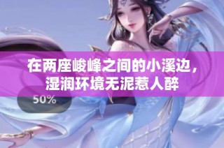 在两座峻峰之间的小溪边，湿润环境无泥惹人醉