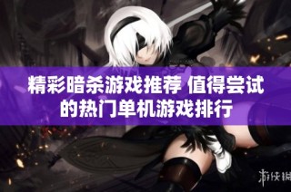 精彩暗杀游戏推荐 值得尝试的热门单机游戏排行