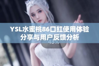 YSL水蜜桃86口红使用体验分享与用户反馈分析