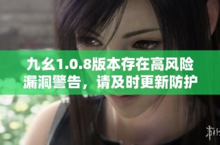 九幺1.0.8版本存在高风险漏洞警告，请及时更新防护措施
