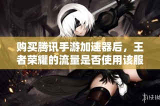 购买腾讯手游加速器后，王者荣耀的流量是否使用该服务？