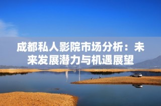 成都私人影院市场分析：未来发展潜力与机遇展望