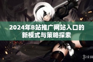 2024年B站推广网站入口的新模式与策略探索