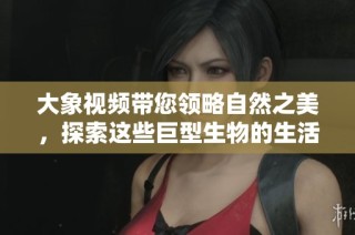 大象视频带您领略自然之美，探索这些巨型生物的生活与习性