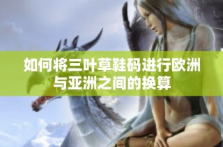 如何将三叶草鞋码进行欧洲与亚洲之间的换算