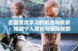 出国交流学习的机会与收获：推动个人成长与国际视野拓展