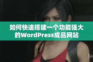 如何快速搭建一个功能强大的WordPress成品网站