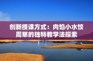 创新授课方式：肉馅小水饺周慈的独特教学法探索