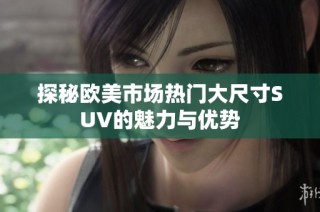 探秘欧美市场热门大尺寸SUV的魅力与优势