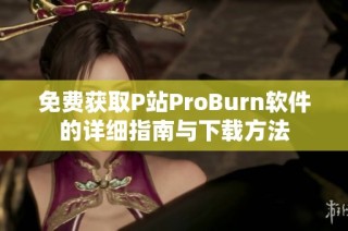 免费获取P站ProBurn软件的详细指南与下载方法