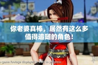 你老婆真棒，居然有这么多值得追随的角色！