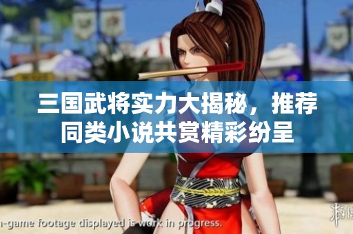 三国武将实力大揭秘，推荐同类小说共赏精彩纷呈
