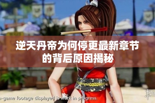 逆天丹帝为何停更最新章节的背后原因揭秘