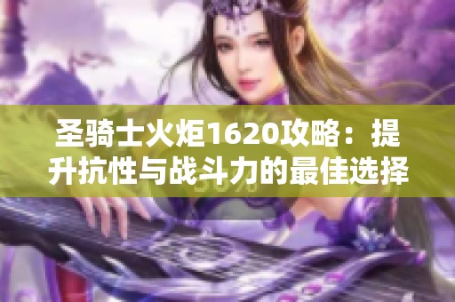 圣骑士火炬1620攻略：提升抗性与战斗力的最佳选择