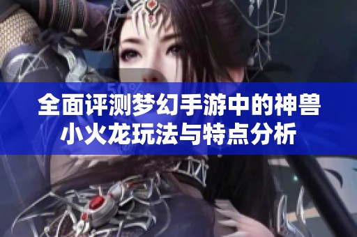 全面评测梦幻手游中的神兽小火龙玩法与特点分析