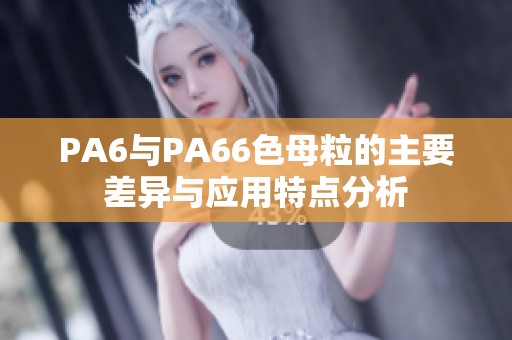 PA6与PA66色母粒的主要差异与应用特点分析