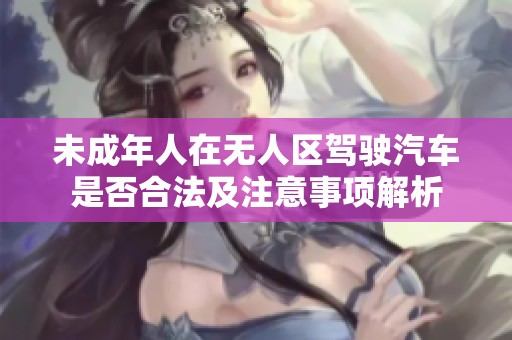 未成年人在无人区驾驶汽车是否合法及注意事项解析