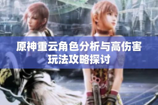 原神重云角色分析与高伤害玩法攻略探讨