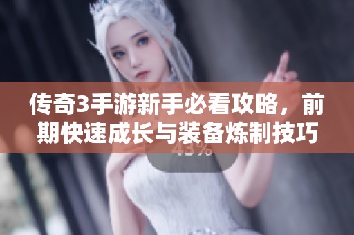 传奇3手游新手必看攻略，前期快速成长与装备炼制技巧全解析