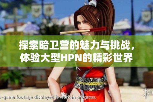 探索暗卫营的魅力与挑战，体验大型HPN的精彩世界