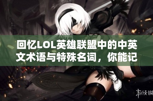 回忆LOL英雄联盟中的中英文术语与特殊名词，你能记得多少？