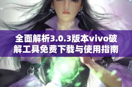 全面解析3.0.3版本vivo破解工具免费下载与使用指南
