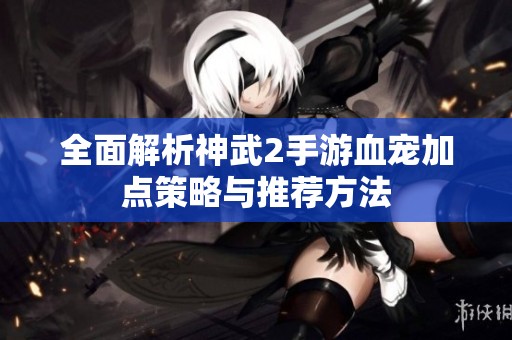 全面解析神武2手游血宠加点策略与推荐方法